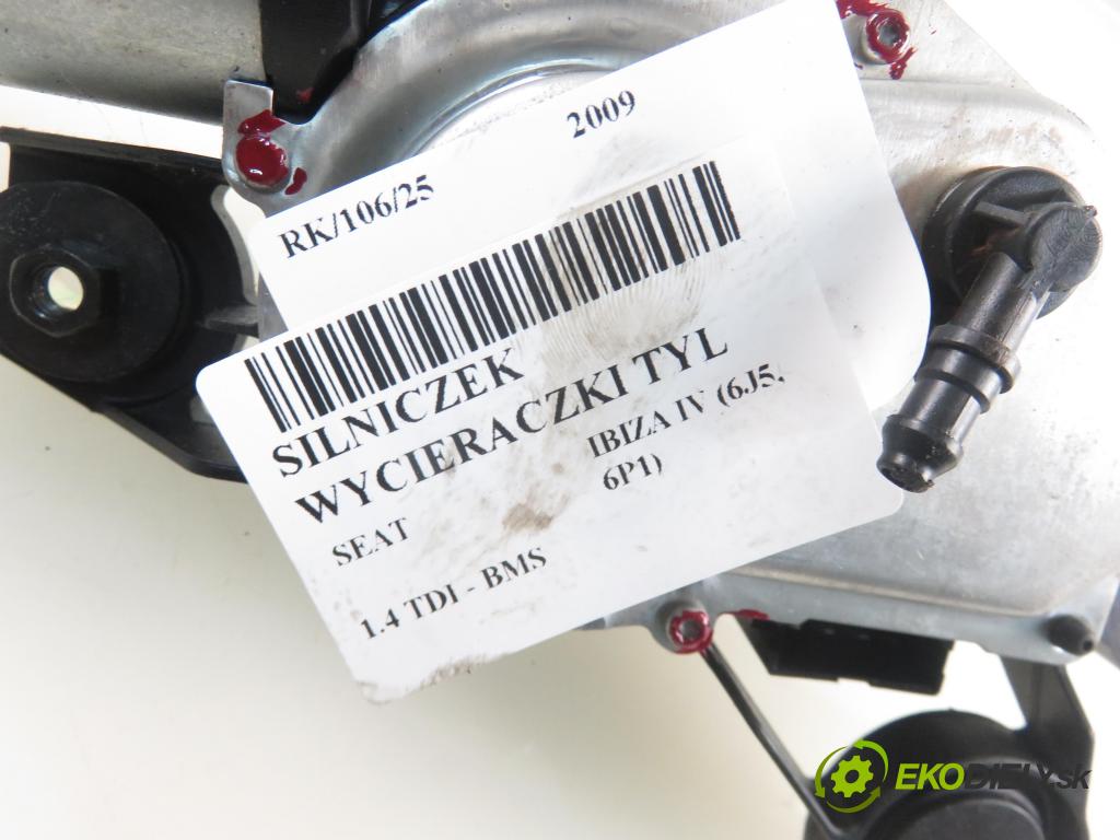 SEAT IBIZA IV (6J5, 6P1) HB 2009 59,00 1.4 TDI - BMS 1422,00 motorek stěrače ZADNÍ: 6J3955711 ; W000003210