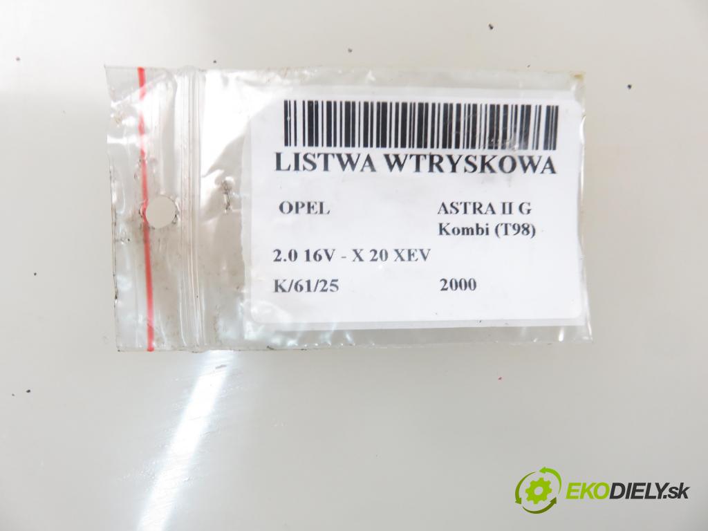 OPEL ASTRA G Kombi (T98) KOMBI 2000 100,00 2.0 16V - X 20 XEV 1998,00 Lišta vstrekovacia 90501588 ; 90411551 (Vstrekovacie lišty)