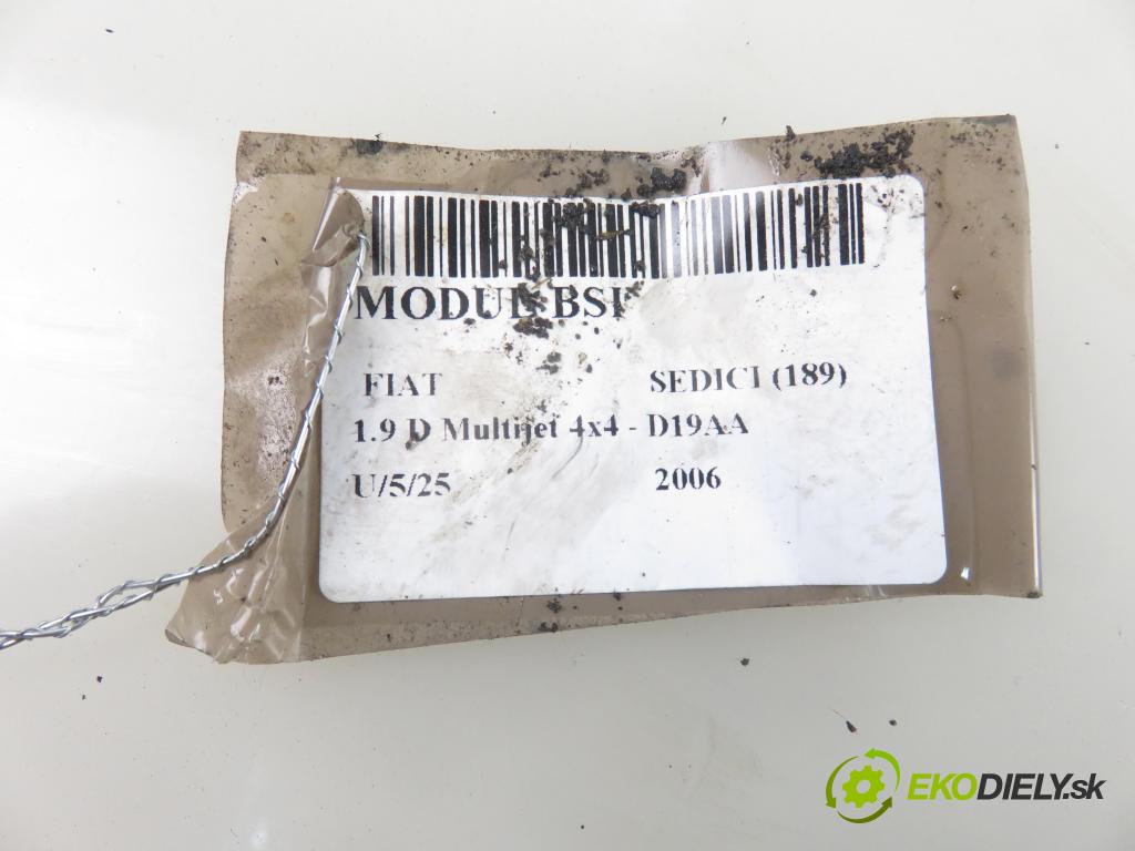 FIAT SEDICI (189_) CROSSOVER 2006 88,00 1.9 D Multijet 120 4x4 - D19AA 1910,00 MODUL BSI 3861084F00 ; 3677079J21