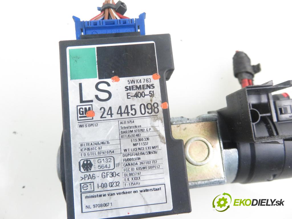 OPEL OMEGA B Kombi (V94) KOMBI 2000 88,00 2.2 DTI 16V - Y 22 DTH 2172,00 spinačka 24445098 ; 5WK4763 (Spínacie skrinky a kľúče)