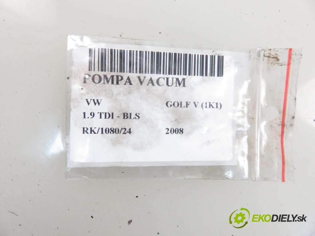 VW GOLF V (1K1) HB 2008 77,00 1.9 TDI - BLS 1896,00 Pumpa vákuová 038145209M