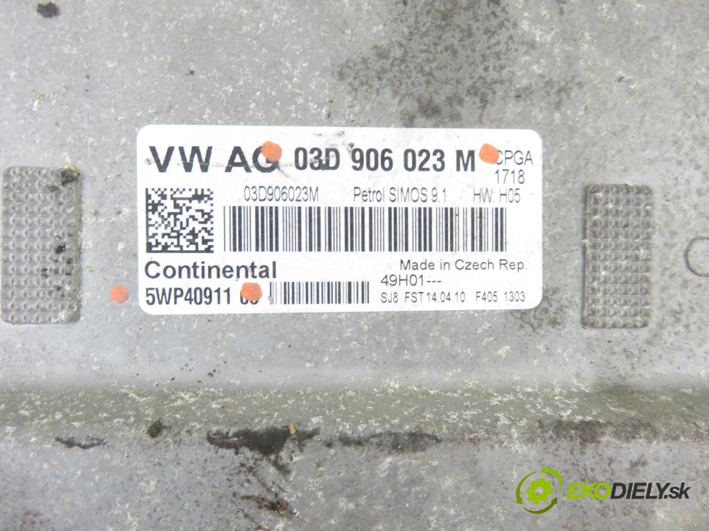 SKODA FABIA II (542) HB 2011 44,00 1.2 - CHFA 1198,00 Riadiaca jednotka Motor 03D906023M ; 5WP40911