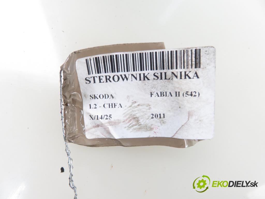 SKODA FABIA II (542) HB 2011 44,00 1.2 - CHFA 1198,00 Riadiaca jednotka Motor 03D906023M ; 5WP40911
