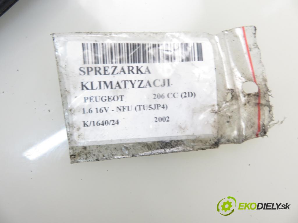PEUGEOT 206 CC (2D) C/C 2002 80,00 1.6 16V - NFU 1587,00 KOMPRESOR: klimatizácie  (Kompresory klimatizácie)
