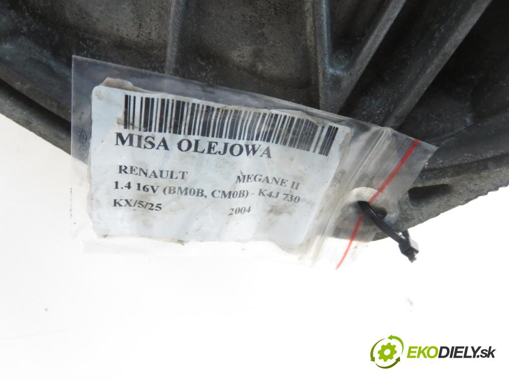 RENAULT MEGANE II (BM0/1_, CM0/1_) HB 2004 72,00 1.4 16V (BM0B, CM0B) - K4J 730 1390,00 vana olejová 618196 ; 8200238932 (Olejové vany)
