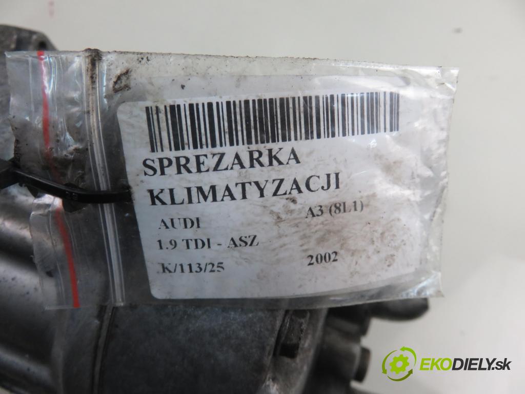 AUDI A3 (8L1) HB 2002 96,00 1.9 TDI PD 130 - ASZ 1896,00 KOMPRESOR: klimatizácie 1J0820803K (Kompresory klimatizácie)