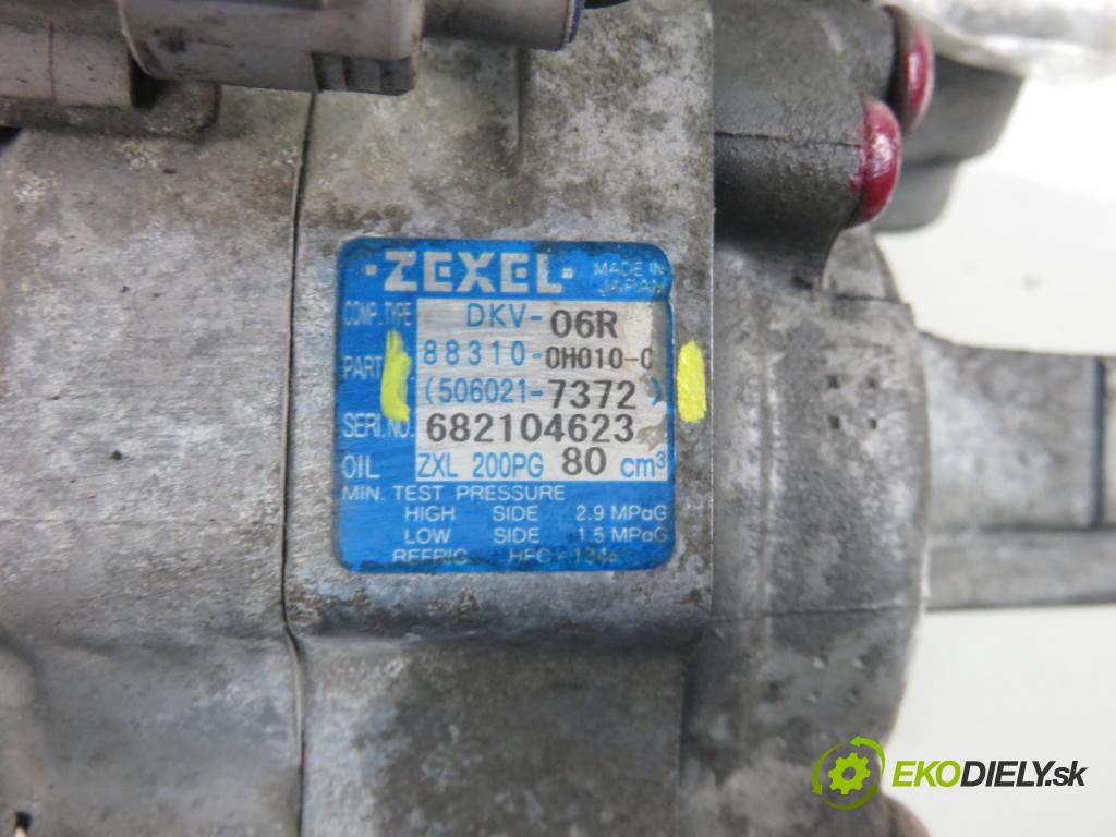 CITROEN C1 (PM_, PN_) HB 2006 50,00 1.0 12V R3 68 - 1KR-FE 998,00 KOMPRESOR: klimatizácie 883100H010C ; 5060217372 (Kompresory klimatizácie)