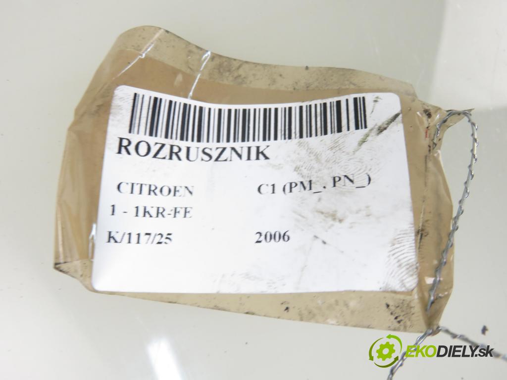 CITROEN C1 (PM_, PN_) HB 2006 50,00 1.0 12V R3 68 - 1KR-FE 998,00 Štartér TS10E1 ; 281000Q012D (Štartéry)