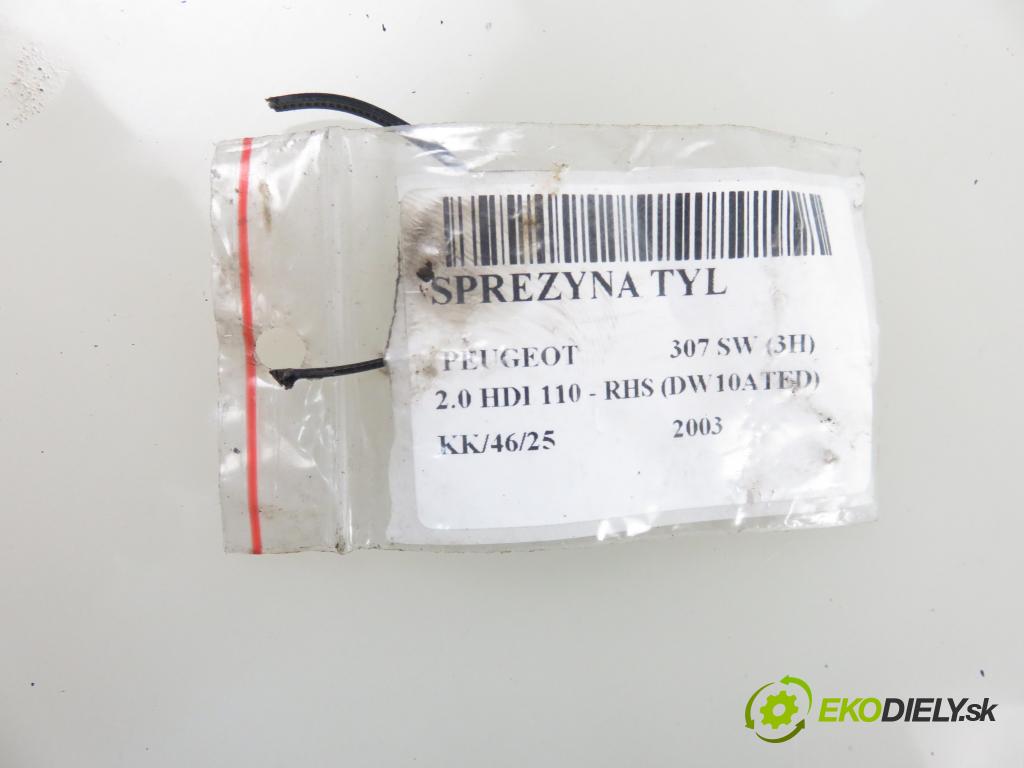 PEUGEOT 307 SW (3H) KOMBI 2003 79,00 2.0 HDI 110 - RHS 1997,00 Pružina zadné