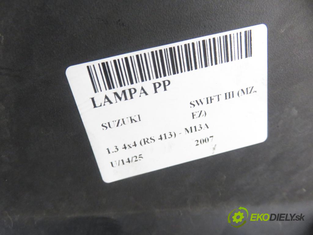 SUZUKI SWIFT III (MZ, EZ) HB 2007 0,00 1.3 4x4 (RS 413) - M13A 1328,00 světlo PP