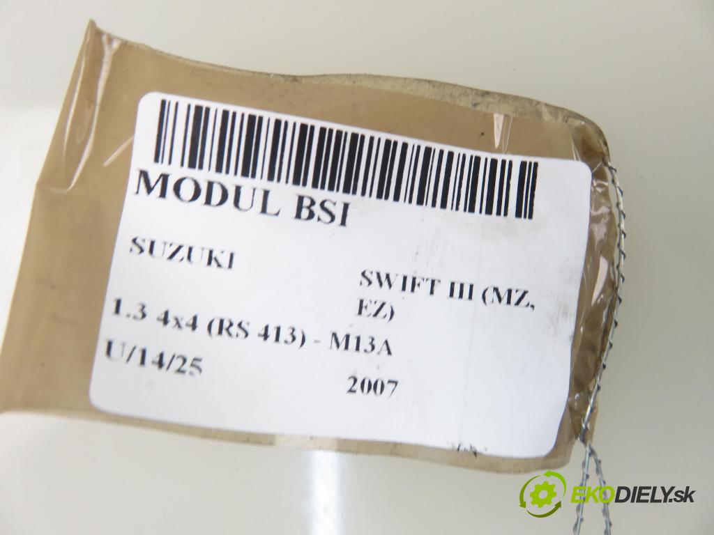 SUZUKI SWIFT III (MZ, EZ) HB 2007 0,00 1.3 4x4 (RS 413) - M13A 1328,00 MODUL BSI 3677072KB0