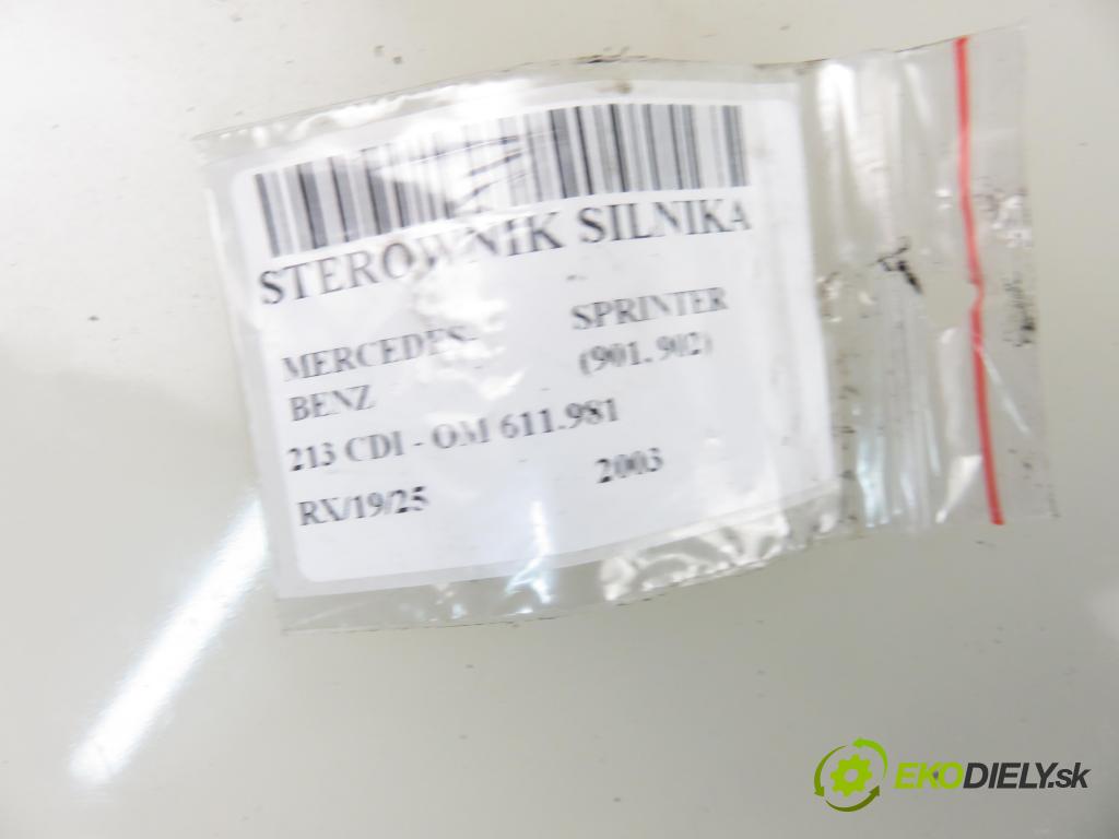 MERCEDES-BENZ SPRINTER 2-t Skrzynia(901, 902) FURGON 2001 0,00 213 CDI - OM 611.981 2148,00 Riadiaca jednotka Motor A6111536179 ; 0281010615
