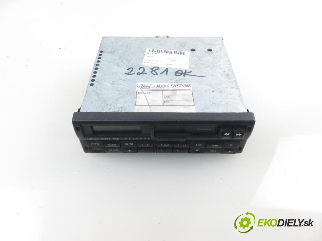 FORD GALAXY (WGR) MINIVAN 1999 81,00 1.9 TDI 110 - AFN 1896,00 RADIO Modul 95VW18K876JD