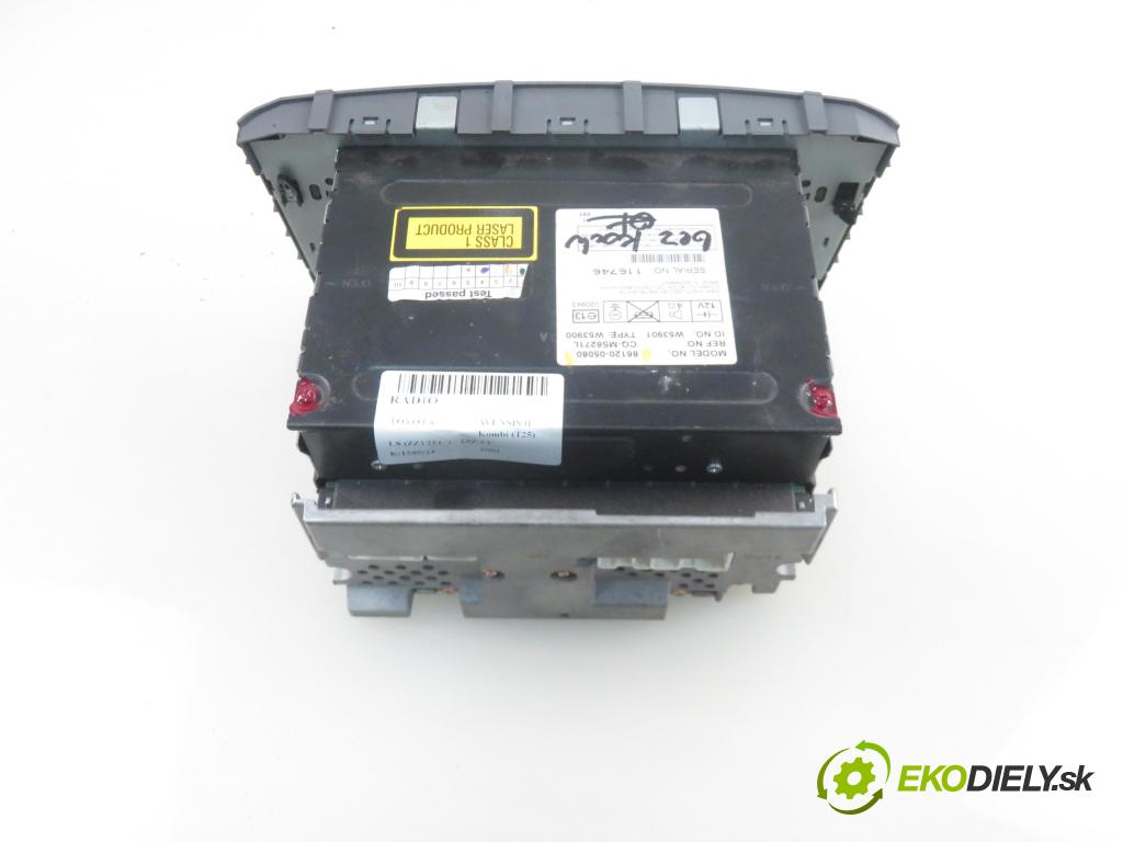 TOYOTA AVENSIS Kombi (_T25_) KOMBI 2003 95,00 1.8 (ZZT251_) - 1ZZ-FE 1794,00 RADIO 8612005080
