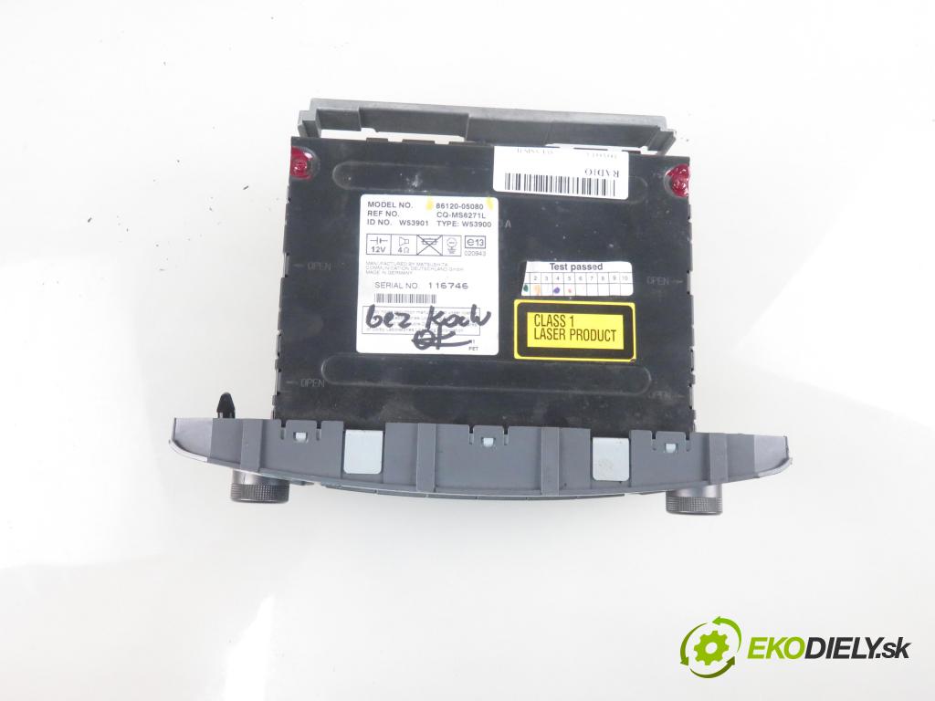 TOYOTA AVENSIS Kombi (_T25_) KOMBI 2003 95,00 1.8 (ZZT251_) - 1ZZ-FE 1794,00 RADIO 8612005080
