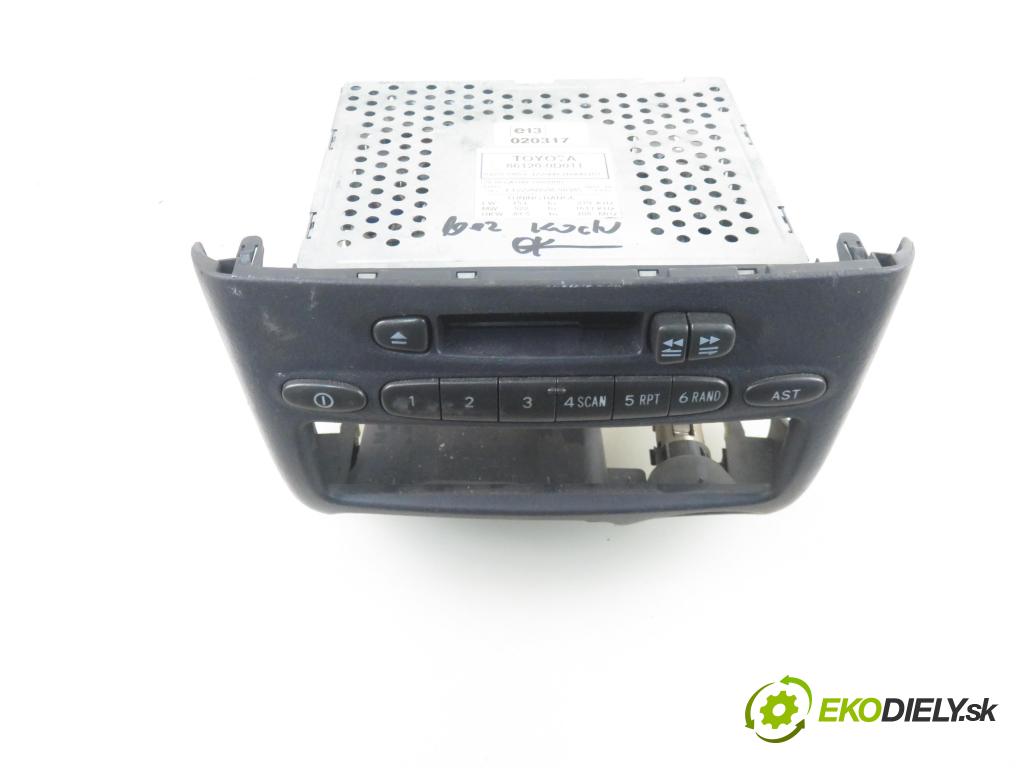 TOYOTA YARIS (_P1_) HB 2002 50,00 1.0 VVT- i 68 - 1SZ-FE 998,00 RADIO Modul 861200D011