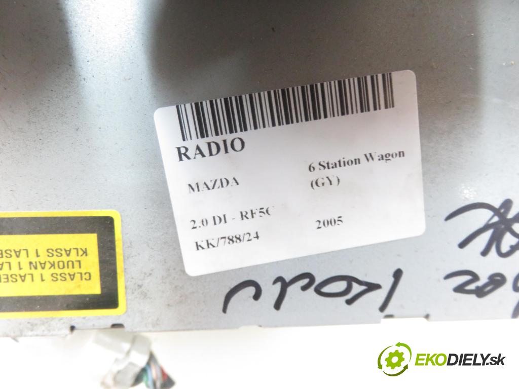 MAZDA 6 Station Wagon (GY) KOMBI 2005 89,00 2.0 DI 121 - RF5C 1998,00 RADIO