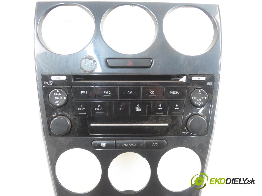 MAZDA 6 Station Wagon (GY) KOMBI 2006 105,00 2.0 DI 143 - RF7J 1998,00 RADIO CD GP9E66DSX