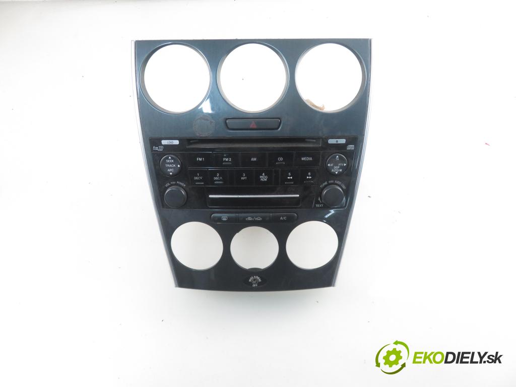 MAZDA 6 Station Wagon (GY) KOMBI 2006 105,00 2.0 DI 143 - RF7J 1998,00 RADIO CD GP9E66DSX