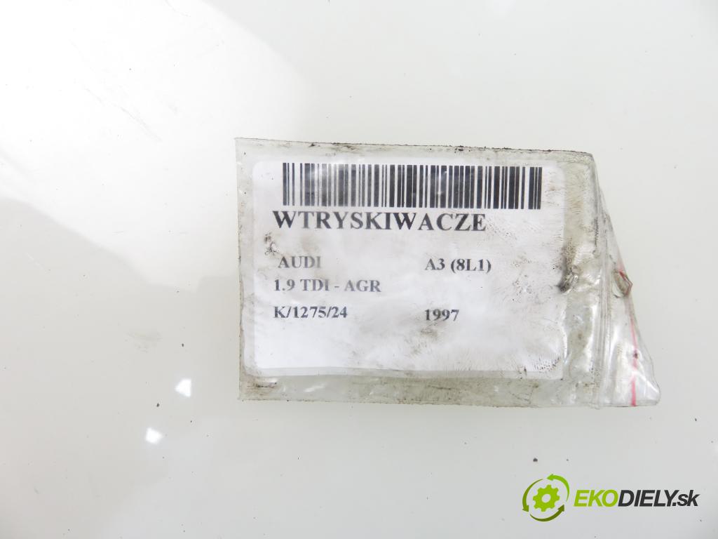 AUDI A3 (8L1) HB 1997 66,00 1.9 TDI - AGR 1896,00 vstřikovací ventily 038130201F ; 038130201G (Vstřikovací ventily)