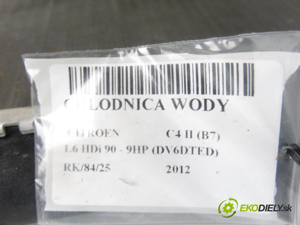 CITROEN C4 II (B7) HB 2012 68,00 1.6 HDi 8V - 9HP (DV6DTED) 1560,00 chladič vody