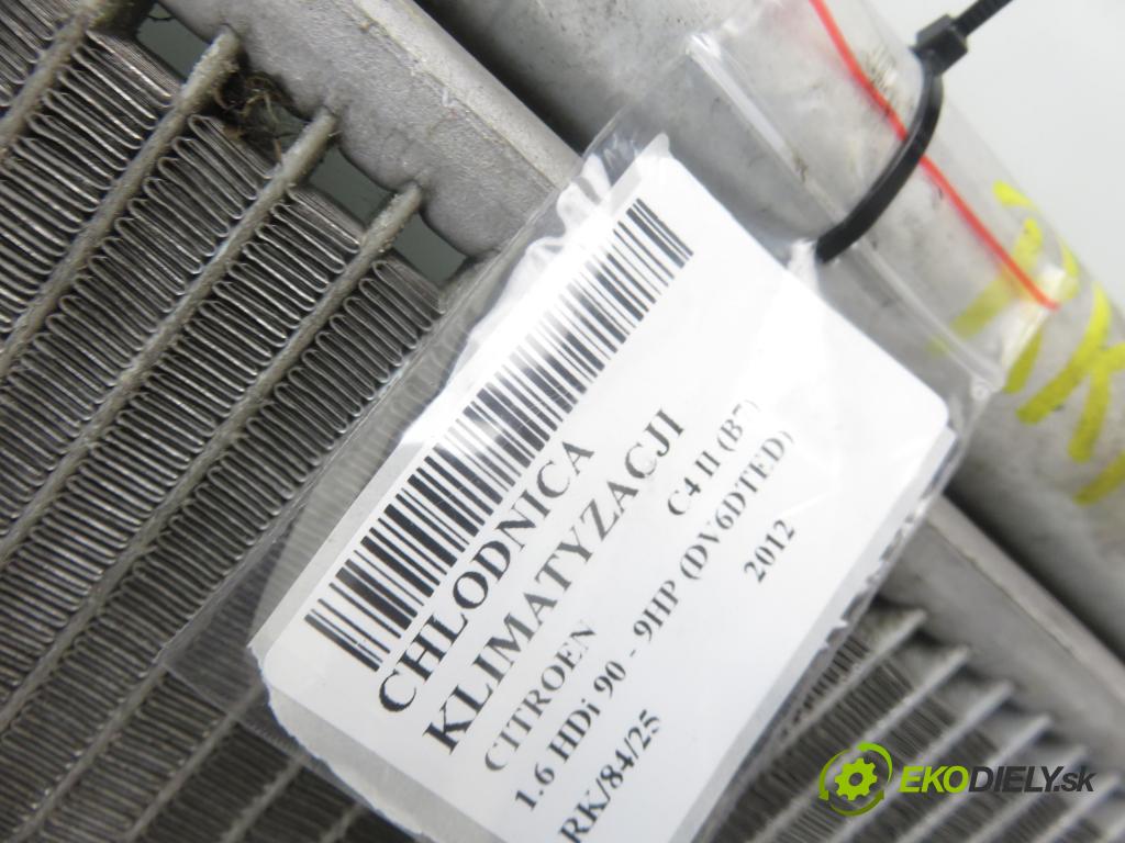 CITROEN C4 II (B7) HB 2012 68,00 1.6 HDi 8V - 9HP (DV6DTED) 1560,00 chladič klimatizácie 9682531580 (Chladiče klimatizácie)