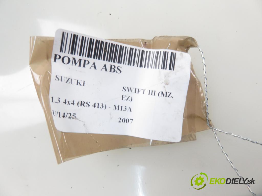 SUZUKI SWIFT III (MZ, EZ) HB 2007 0,00 1.3 4x4 (RS 413) - M13A 1328,00 Pumpa ABS 06210205774 ; 06210908133 (Pumpy ABS)