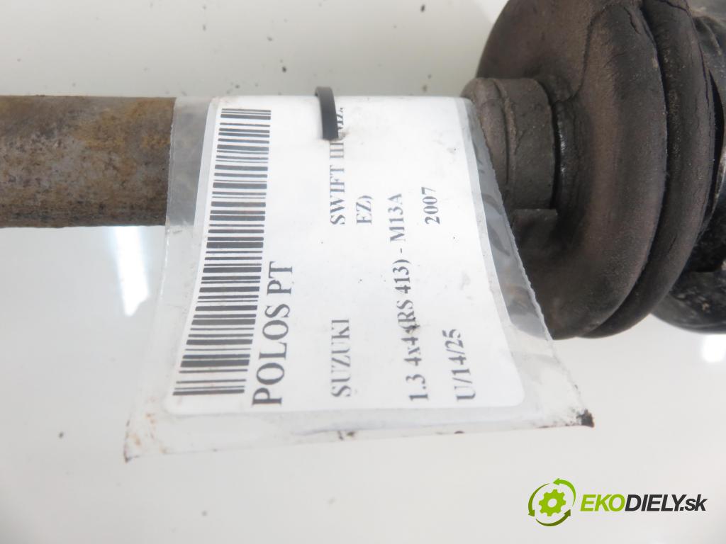 SUZUKI SWIFT III (MZ, EZ) HB 2007 0,00 1.3 4x4 (RS 413) - M13A 1328,00 Poloos pravé zadné