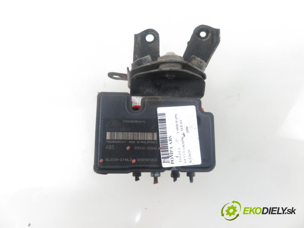 TOYOTA YARIS (_P9_) HB 2006 51,00 1.0 VVT-i (KSP90_) - 1KR-FE 998,00 Pumpa ABS 06210907463 ; 895410D040 (Pumpy ABS)