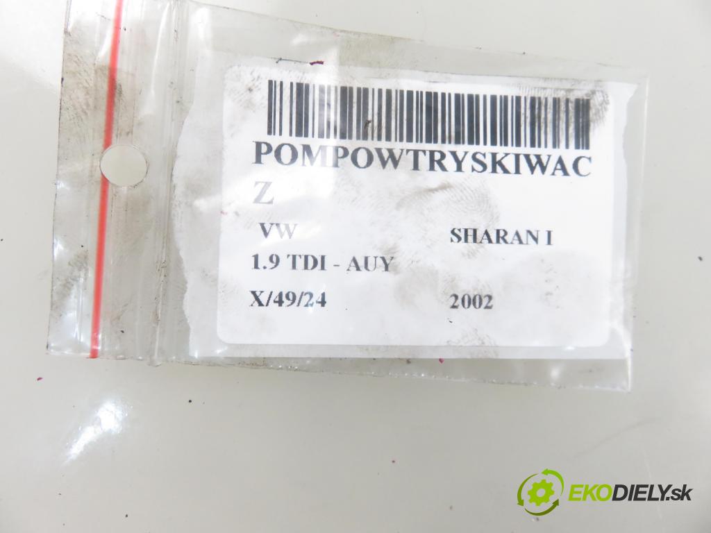 VW SHARAN (7M8, 7M9, 7M6) VAN 2002 85,00 1.9 TDI PD 115 - AUY 1896,00 Vstrekovač 038130073AG (Vstrekovače)