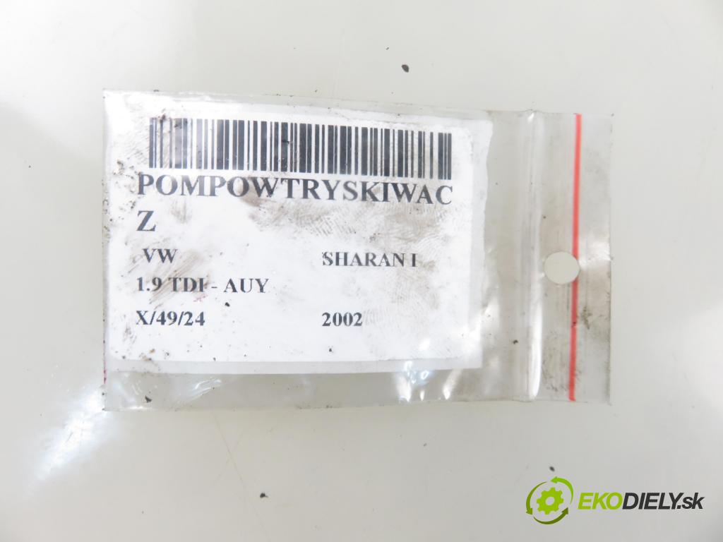 VW SHARAN (7M8, 7M9, 7M6) VAN 2002 85,00 1.9 TDI PD 115 - AUY 1896,00 Vstrekovač 038130073AK ; 0414720038 (Vstrekovače)