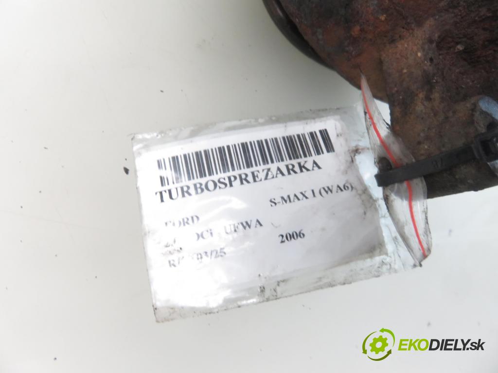 FORD S-MAX (WA6) MINIVAN 2006 103,00 2.0 TDCi - UFWA 1997,00 RYCHLONABÍJEČKA: 9654931780 (Turbodúchadla (kompletní))