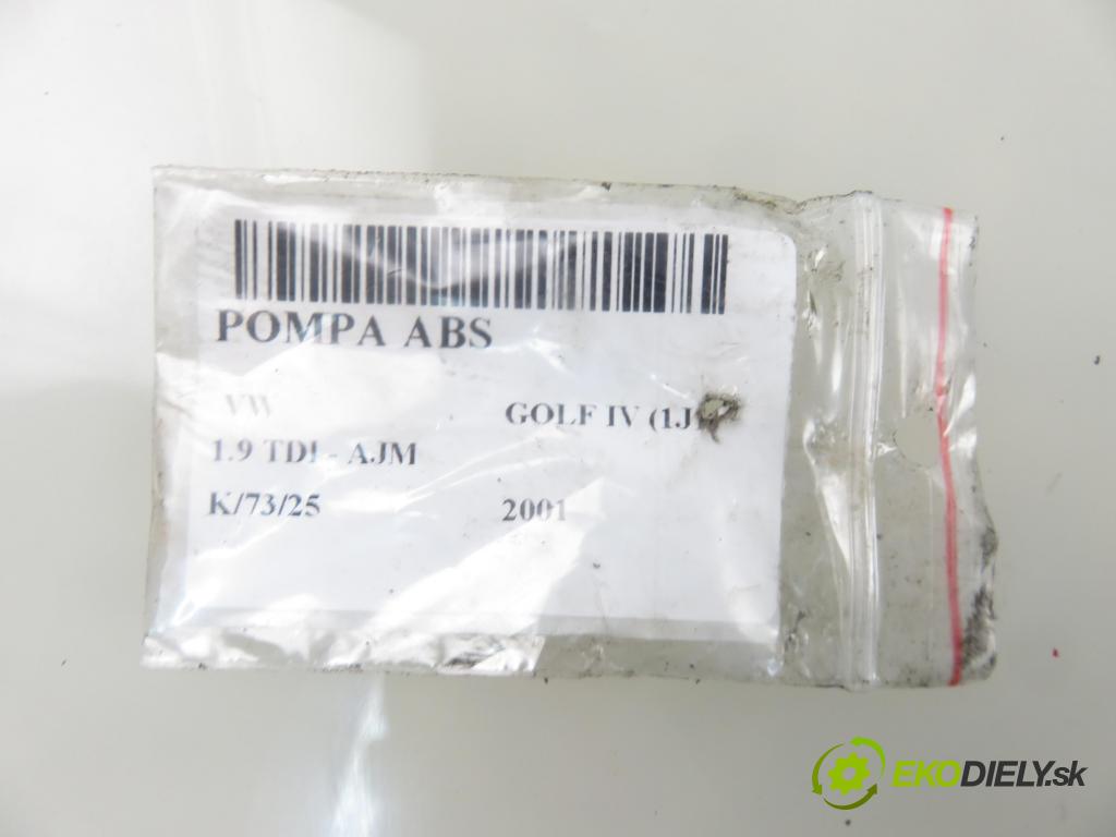 VW GOLF IV (1J1) HB 2001 85,00 1.9 TDI - AJM 1896,00 Pumpa ABS 6X0614517 ; 10020402224 ; 1C0907379 (Pumpy ABS)