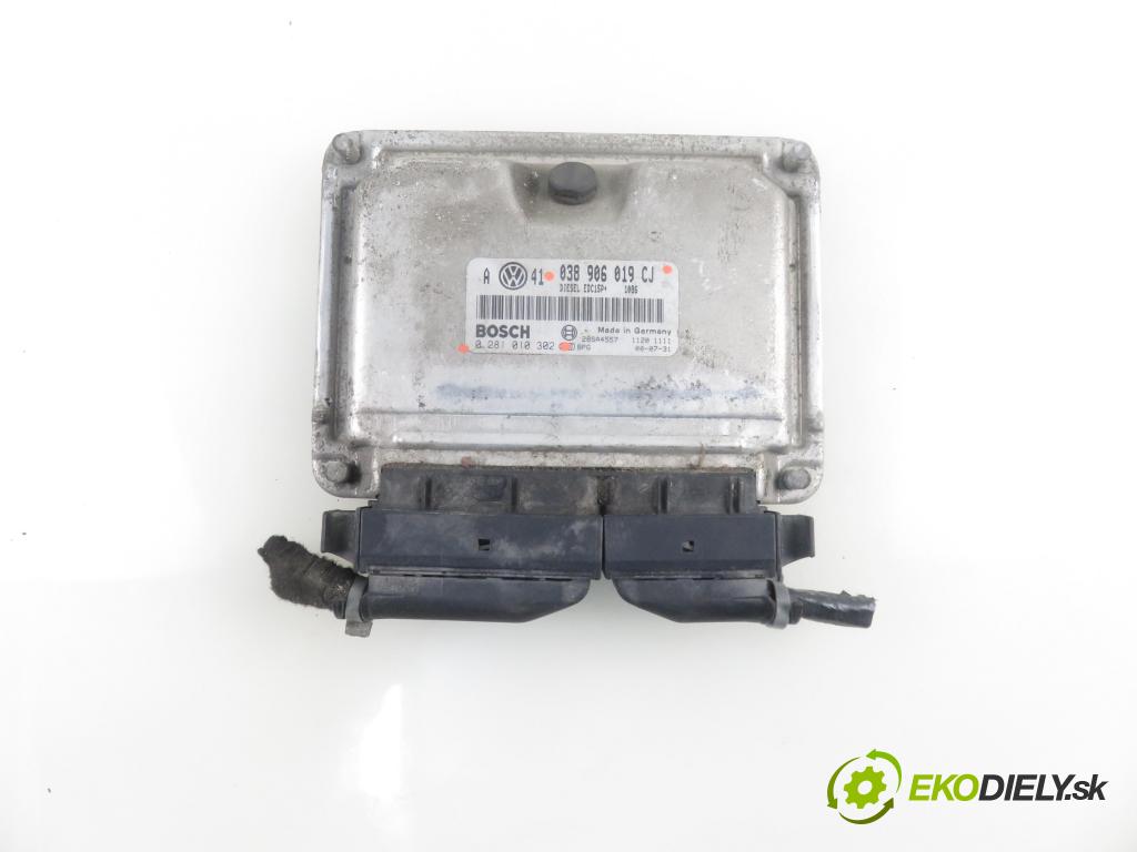 VW GOLF IV (1J1) HB 2001 85,00 1.9 TDI - AJM 1896,00 Riadiaca jednotka Motor 038906019CJ ; 0281010302
