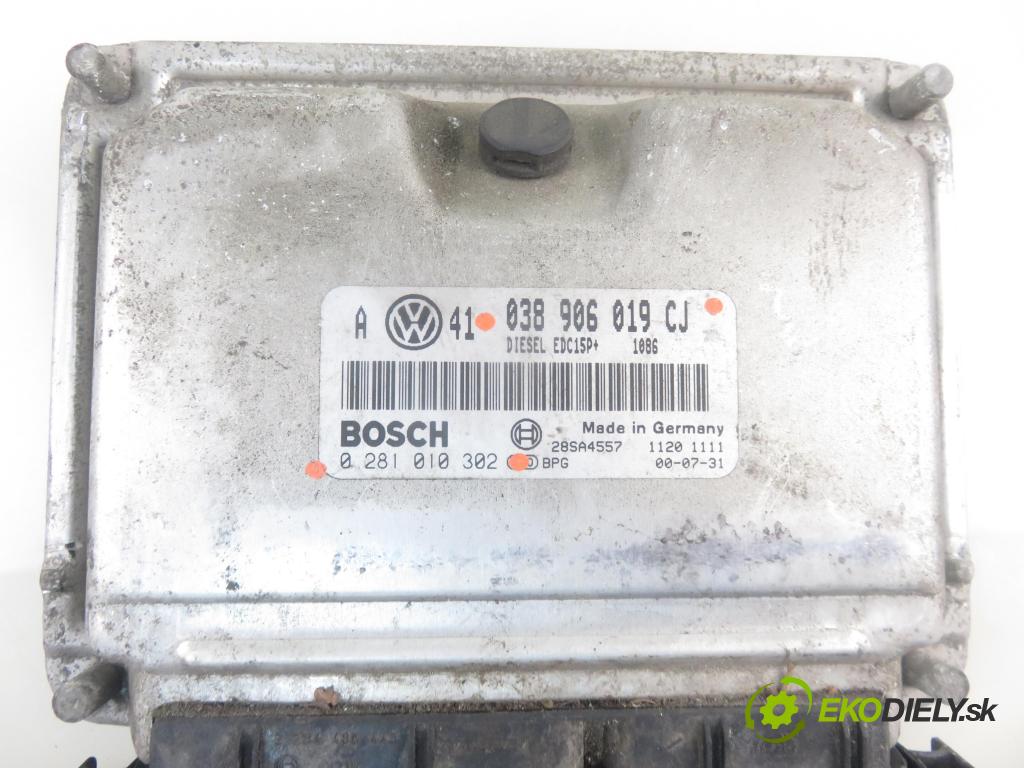 VW GOLF IV (1J1) HB 2001 85,00 1.9 TDI - AJM 1896,00 Riadiaca jednotka Motor 038906019CJ ; 0281010302