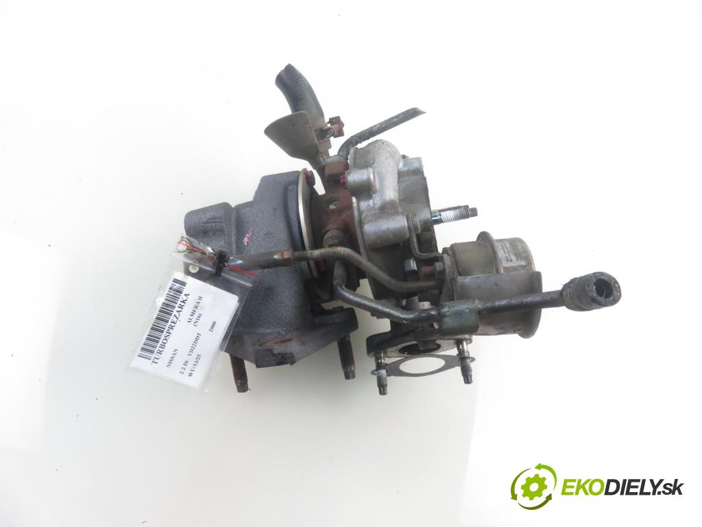NISSAN ALMERA II (N16) SEDAN 2000 81,00 2.2 Di - YD22DDT 2184,00 Turbodúchadlo 144115M300 (Turbodúchadlá (kompletné))
