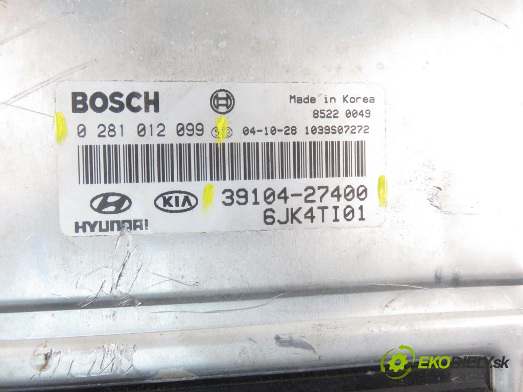 KIA SPORTAGE (JE_, KM_) SUV 2004 85,00 2.0 CRDi 113 4WD - D4EA 1991,00 Riadiaca jednotka Motor 3910427400 ; 0281012099