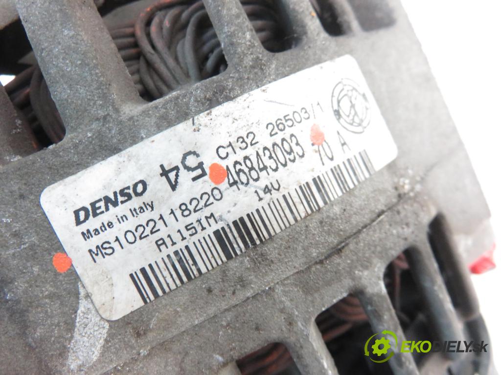 FIAT PANDA (169_) HB 2003 40,00 1.1 54 - 187 A1.000 1108,00 Alternátor MS1022118220 ; 46843093 (Alternátory)