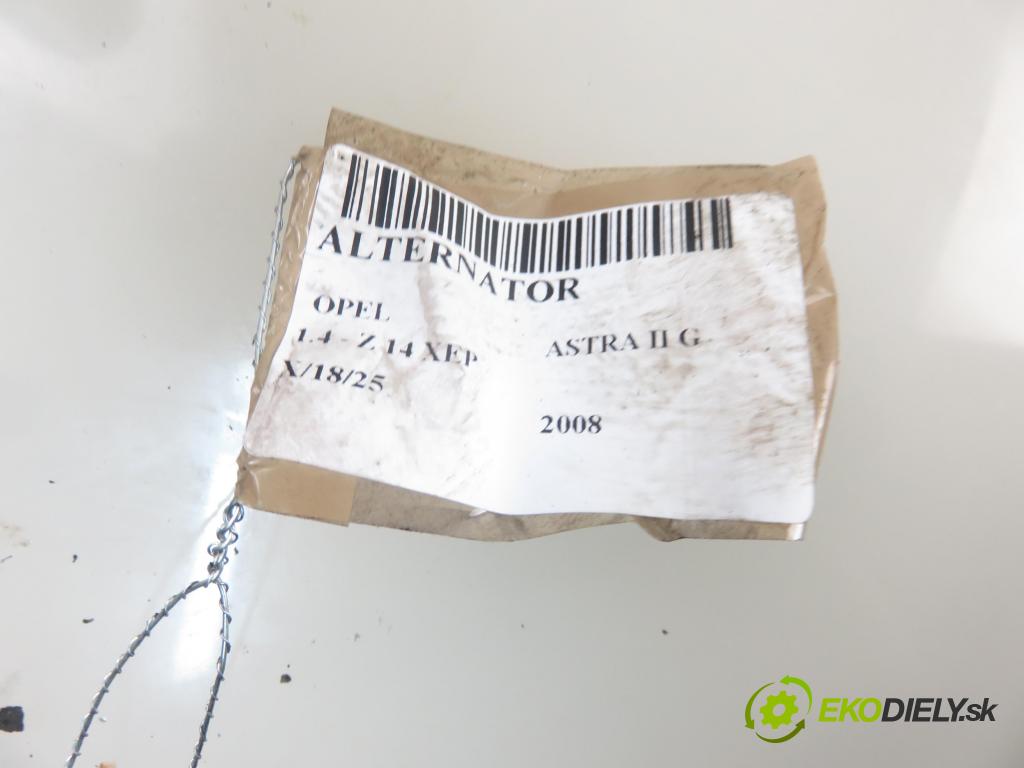 OPEL ASTRA G liftback (T98) HB 2008 66,00 1.4 - Z 14 XEP 1364,00 Alternátor MS1012100940 ; 13222929 (Alternátory)
