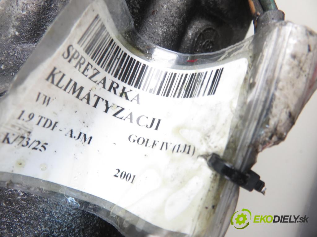 VW GOLF IV (1J1) HB 2001 85,00 1.9 TDI - AJM 1896,00 KOMPRESOR: klimatizácie 1J0820803F (Kompresory klimatizácie)
