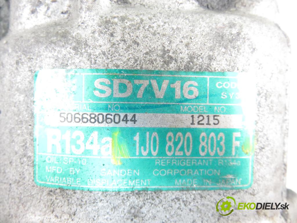 VW GOLF IV (1J1) HB 2001 85,00 1.9 TDI - AJM 1896,00 KOMPRESOR: klimatizácie 1J0820803F (Kompresory klimatizácie)