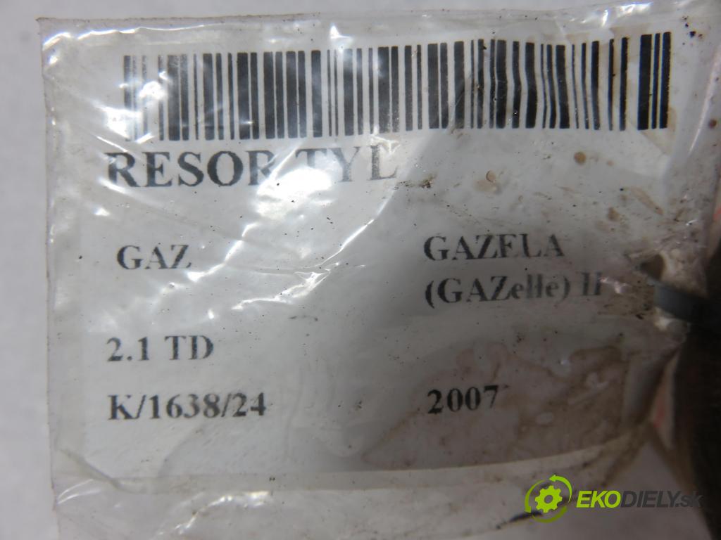 GAZ GAZELLE  KABINA/PLATFORMA 2007 81,00 2.1 TD - GAZ-560 2134,00 Listové pero zadné