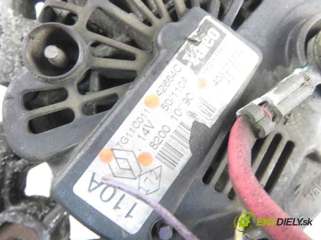 RENAULT MEGANE II Kombi (KM0/1_) KOMBI 2003 72,00 1.4 - K4J 730 1390,00 Alternátor 8200100907 ; TG11C011 (Alternátory)