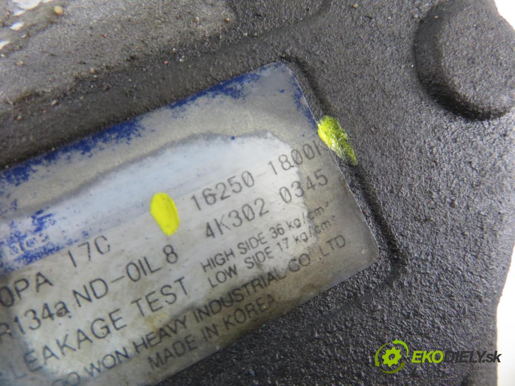 KIA SPORTAGE (JE_, KM_) SUV 2004 85,00 2.0 CRDi 113 4WD - D4EA 1991,00 KOMPRESOR: klimatizácie 162501800J (Kompresory klimatizácie)