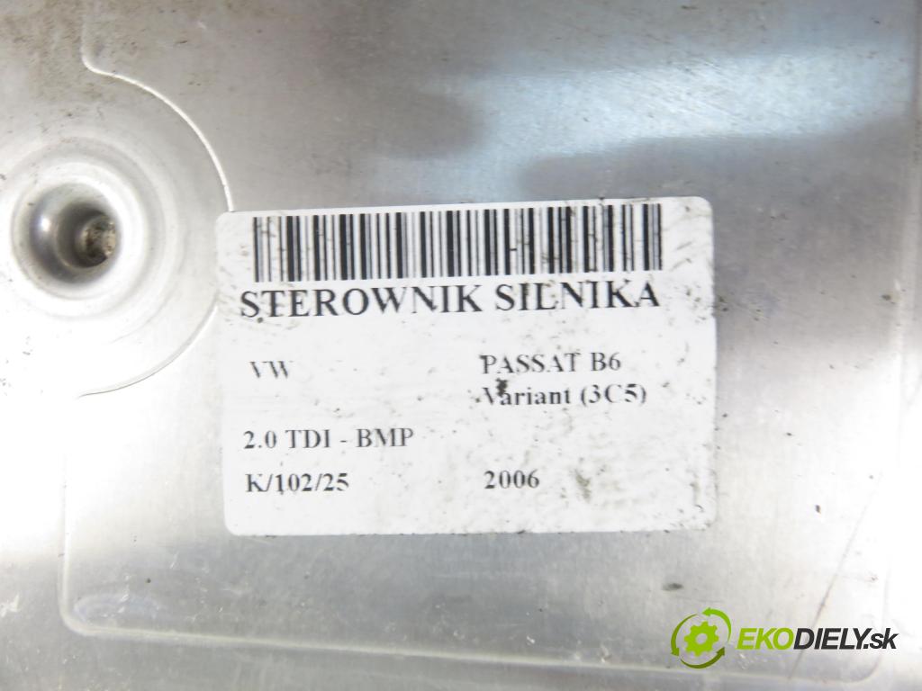 VW PASSAT B6 Variant (3C5) KOMBI 2006 103,00 2.0 TDI PD 8V 140 - BMP 1968,00 Riadiaca jednotka Motor 03G906021AB ; 0281012119