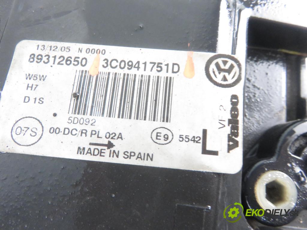 VW PASSAT B6 Variant (3C5) KOMBI 2006 103,00 2.0 TDI PD 8V 140 - BMP 1968,00 světlo LP 3D0907391B ; 3C0941751