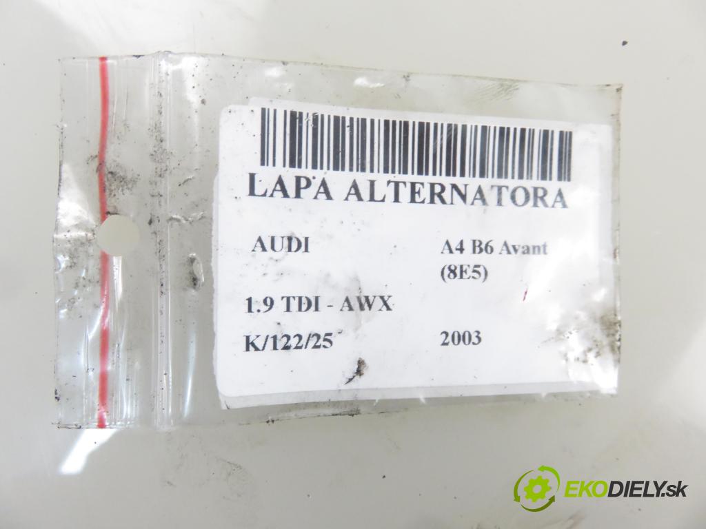 AUDI A4 Avant (8E5, B6) KOMBI 2003 96,00 1.9 TDI - AWX 1896,00 uchycení alternátora 038903143AE ; F23470909