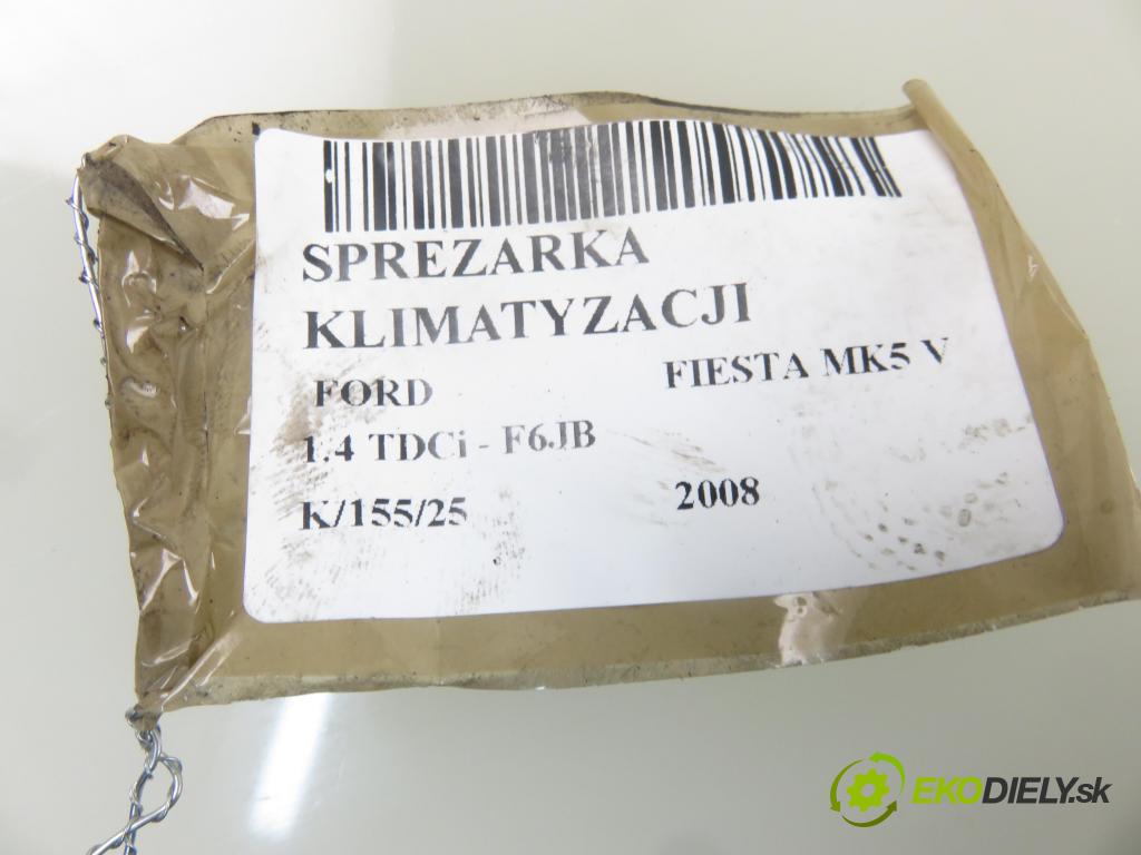 FORD FIESTA V (JH_, JD_) HB 2008 50,00 1.4 TDCi 68 - F6JB 1399,00 KOMPRESOR: klimatizácie 2S6119D629AF (Kompresory klimatizácie)