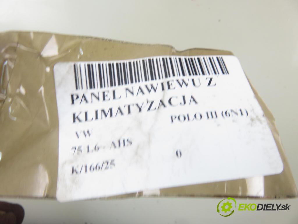 VW POLO (6N1) HB 1993 55,00 75 1.6 - AHS 1598,00 Panel kúrenia KLIMATIZACE: 6N0820045B