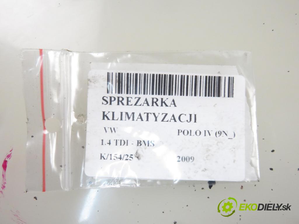 VW POLO (9N_) HB 2009 59,00 1.4 TDI - BMS 1422,00 KOMPRESOR: klimatizácie 6Q0820808G (Kompresory klimatizácie)